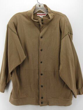 VINTAGE Wilkes Bashford Shirt 2 Khaki Button Up 80s 90s Medium *
